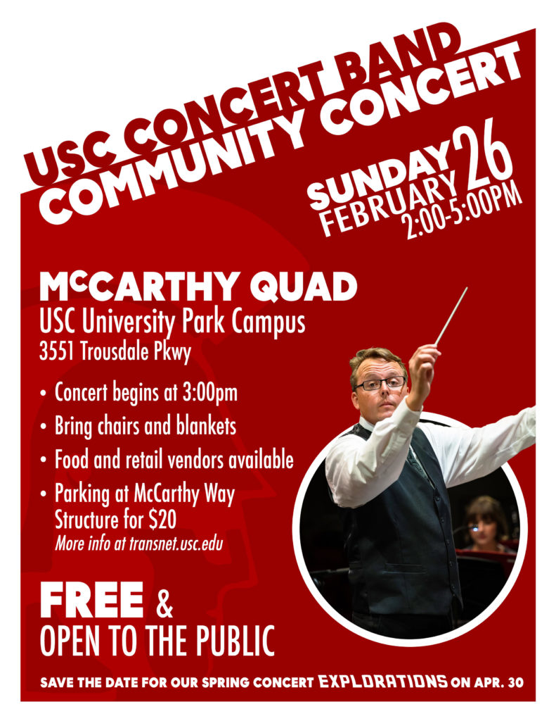 USC Community Concert Flyer